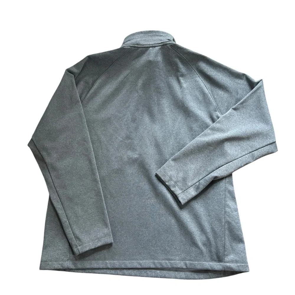 The North Face Canyonlands 1/2 Zip Fleece Pullover Gray XXL Black Logo Pocket